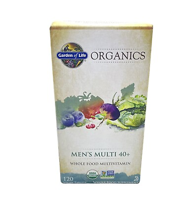 #ad Garden of Life MyKind Organics Men s Multi 40 120 Vegan Tablets BB 08 2026 $54.99