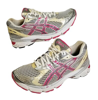 #ad Asics Womens Size 7 GEL 1160 Grey Pink Running Athletic Sneaker Shoes T0J8N $22.97
