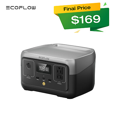 #ad EcoFlow New RIVER 2 Portable Power Station 256Wh LiFePO4 Generator for Outdoor $241.00