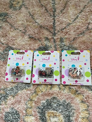 #ad Brand New Assorted Disney Charm Set of 3. Includes 5 Charms in Each 15 In Total $32.99