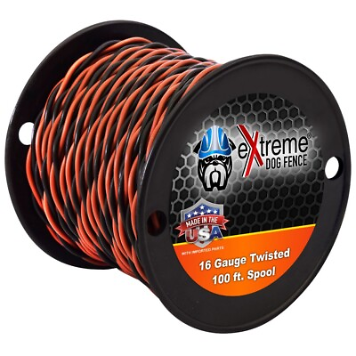 #ad 16 Gauge Twisted Wire for Electric Dog Fences Solid Core 100 Feet $65.99