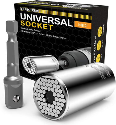 #ad Universal Socket Self Adjusting Socket Fits Standard 3 8#x27;#x27; 1 1 16#x27;#x27; Metric 9M $38.69