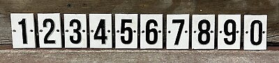 #ad Cast Iron Embossed House Numbers 0 to 9; **PRICE IS PER NUMBER** 3” x 2” $5.53