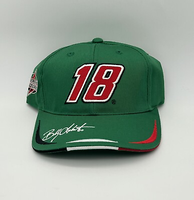 #ad Bobby Labonte #18 Interstate Nascar Racing Vtg Y2K Snapback Sports Hat Cap NWT $3.00