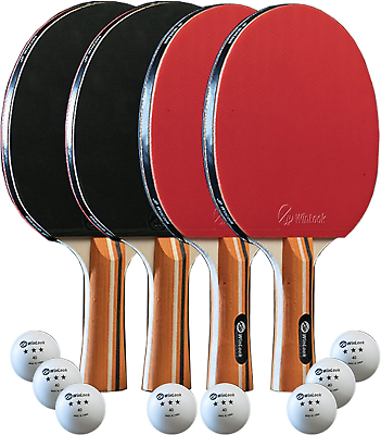 #ad JP WinLook Ping Pong Paddles Sets Portable Table Tennis Paddle Set with Ping P $41.98
