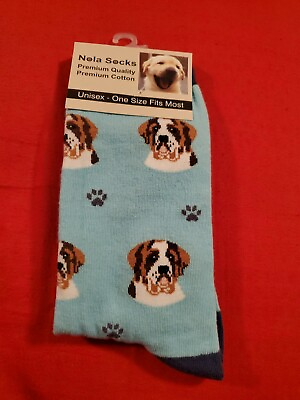 #ad socks SAINT BERNARD DOG print . Buy 1 Get 1 Free $8.99