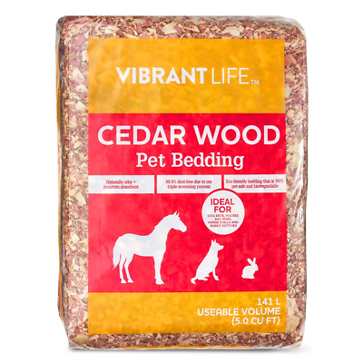 #ad Cedar Wood Pet Bedding 5 CU FT Chips Shavings for Animals 16 lbs $19.94