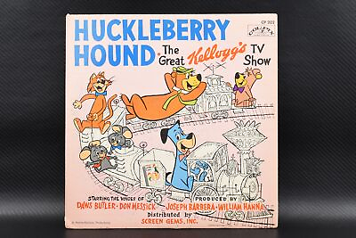 #ad Huckleberry Hound: The Great Kellogg#x27;s TV Show 1959 Children#x27;s Vinyl $14.95
