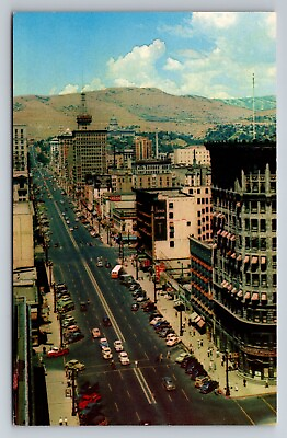 #ad Main Street Salt Lake City Utah Vintage Unposted Postcard $7.00