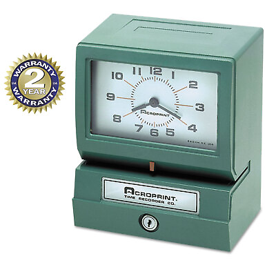 #ad Acroprint Model 150 Analog Automatic Print Time Clock 012070413 $402.91