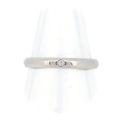 #ad Cartier 1895 Wedding Ring CRB40577 #5.5US Diamond 1P PT950 $434.15