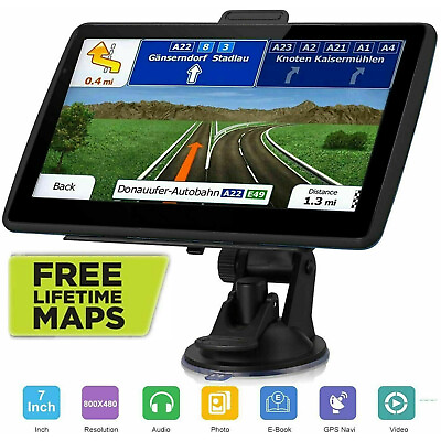 7 INCH CAR GPS Navigation Portable Truck Navigator 8GB 256MB free USA Canada MAP $39.95
