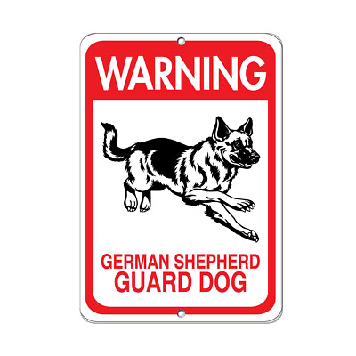 #ad #ad Vertical Metal Sign Multiple Sizes Warning German Shepherd Guard Dog Pet Animal $44.99