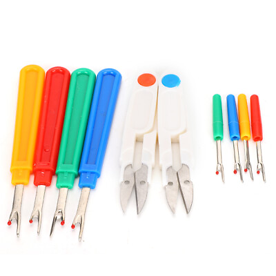 #ad 1 Set Colorful Sewing Tools Yarn Thread Cutter Seam Rippers BLG $15.19