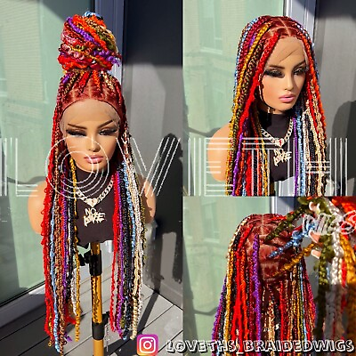 #ad Ready to ship next day 2days FREE SHIPPING Full lace knotless Braided wig $116.00