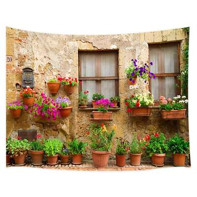 #ad Garden Cottage Extra Large Tapestry Wall Hanging Posters Backgrounds Photography $13.36