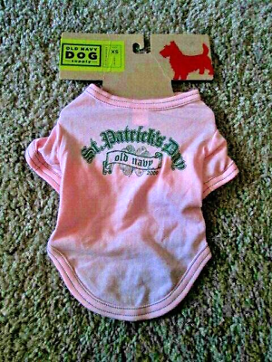 #ad OLD NAVY DOG SUPPLY Girl#x27;s 100% Cot St Patrick#x27;s Day 2009 Tee XXS 9quot; 10quot; NEW $3.99