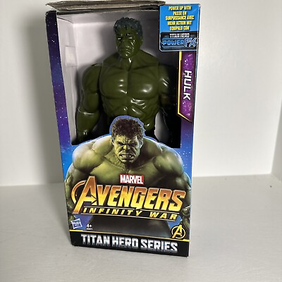 #ad Hasbro HULK Marvel Avengers Infinity War Titan Hero Power FX Action Figure 12quot; $18.99
