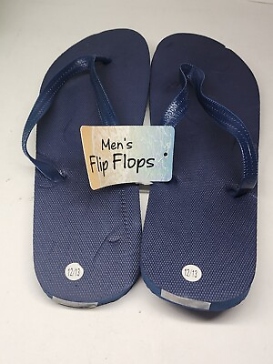 #ad Classic Flip Flops Slip On Beach Sandals Beach Slipper Rubber Foam Size L 12 13 $8.09