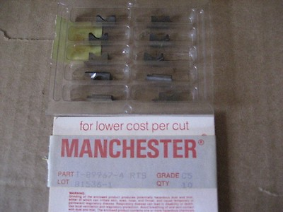 #ad MANCHESTER T 89967 4 C5 GROOVING INSERTS MAN153 10 $50.00