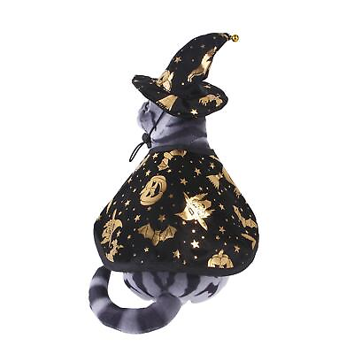 #ad Soft Dog Cat Cloak Hat Puppy Kitten Halloween Costumes Funny Pet Supplies $8.02