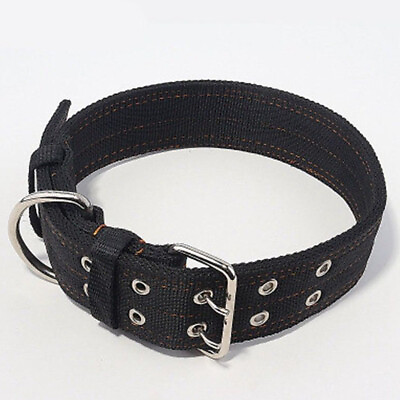 Adjustable Pet Dog Leather Collar Firm Dog Strap for Middle large Dog Pet $9.99