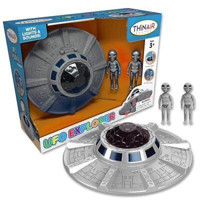 #ad UFO Spaceship Space Toy Kids Spaceship Playset with Two Aliens Lights amp; Sou... $36.09