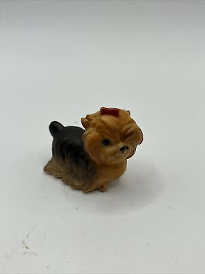 #ad Vintage Josef Originals Miniature Winking Yorkie Yorkshire Terrier Dog Figurine $30.00