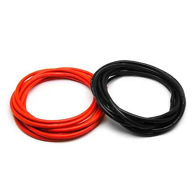 #ad 30ft 8AWG Silicone Wire 200C Flexible Copper Cable High Strand Count $29.99