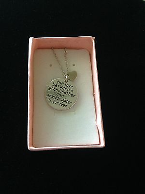 #ad quot;THE LOVE BETWEEN A GRANDMOTHER amp; GRANDDAUGHTER IS..... Necklace Set $17.99