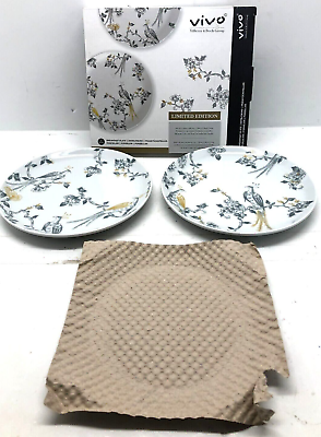 #ad Villeroy amp; Boch Vivo Set of 2 Limited Edition Breakfast Plates New In Box $14.93