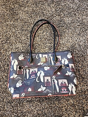 #ad Cruella Deville Disney Dooney And Burke Tote Handbag Perfect Bag $300.00