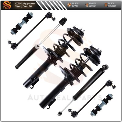 #ad Front Rear Complete Struts Shocks Sway Bar For 2006 2007 Ford Focus 2.0L 2.3L $168.24