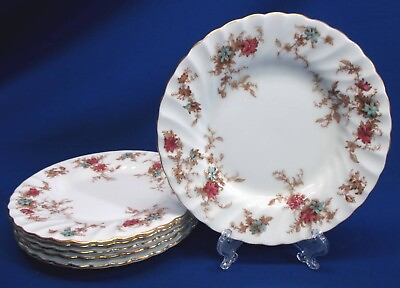 #ad 6 DESSERT PLATES IN MINTONS ANCESTRAL PATTERN EACH MEASURES; 6.5quot;DIA $29.99