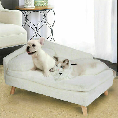 Comfy Velvet Pet Dog Sofa Bed Couch with Pillow Cat Snuggle Lounger Waterproof $79.92