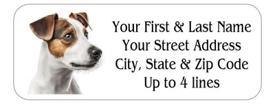 #ad 150 Jack Russell Terrier Dog Mailing Return Address Labels 1 x 2 5 8 in. $7.99