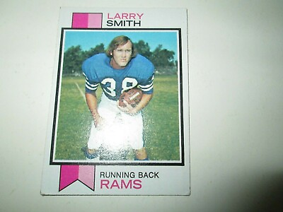 #ad LARRY SMITH 1973 FOOTBALL Topps #504 Rookie RC LOS ANGELES RAMS RB NM $2.99