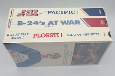#ad VTG B 24’s at War 3 VHS Tape Lot Sealed in Plastic Series I II III $4.40