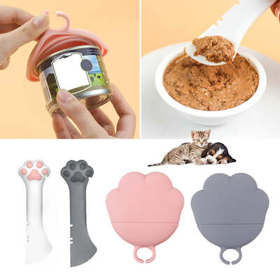 #ad Multifunction Pet Canned Spoon Jar Opener Puppy Feeding Mixing Wet Dry Scoop Cat $41.13