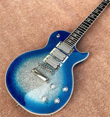 #ad Brand New Custom Blue Electric Guitar Three Pickups Chrome Plated Hardware $256.00