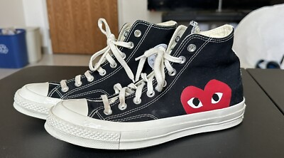#ad Size 8 Converse Chuck Taylor All Star High x Comme des Garcons Play 2015 $56.00