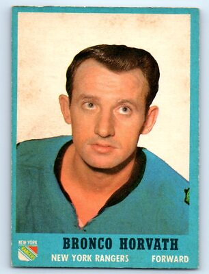 #ad 1962 63 Topps #63 Bronco Horvath New York Rangers $7.99