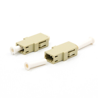 #ad 500pcs LC LC Connector Multimode Fiber Optic Coupler LC Coupling Adapter FTTH $182.06