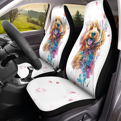 #ad Golden Doodle Watercolor Car Seat Cover Dog Mom Dog Seat Cover Ca Dog Lover Gift $57.59