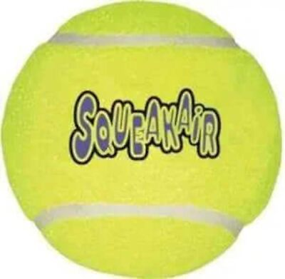 #ad KONG Squeakair Ball Dog Toy Premium Squeak Tennis Balls Gentle on Teeth $7.79