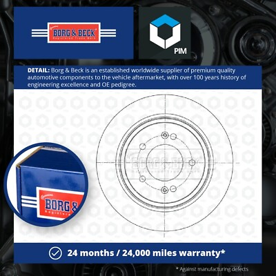 #ad 2x Brake Discs Pair Solid fits KIA SOUL Mk2 Rear 14 to 18 ZD 284mm Set Bamp;B New GBP 35.09