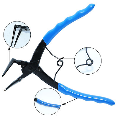 #ad Long Nose90 angle Bent Snap Ring Light Duty Internal Circlip Pliers Tips Removal $19.90