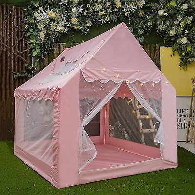 #ad Princess Castle Play Tent for Girls Boys Kids Play Tent Playhouse Birthday Gift $35.09