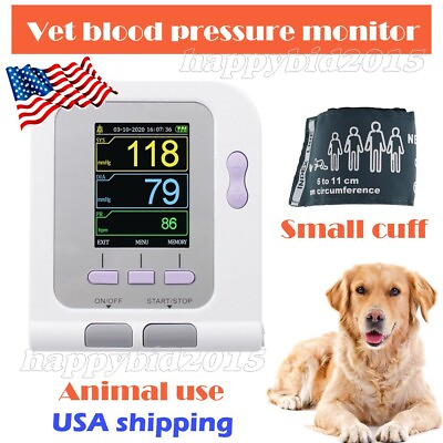 #ad Veterinary VET Blood Pressure Monitor Digital Upper Arm BP Cuff Machine Meter $59.99