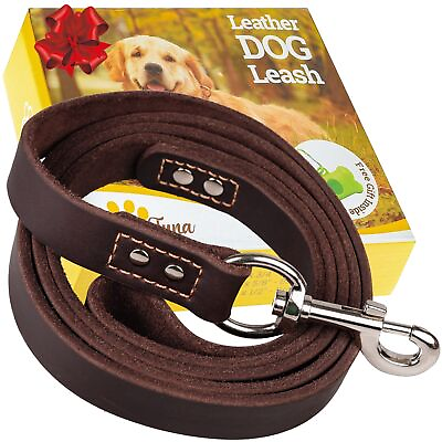 #ad Leather Dog Leash 6 ft x 3 4 inch Soft and Strong Leather Leash for Large a... $40.74